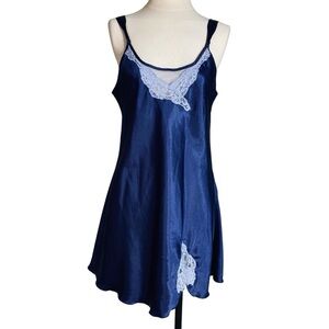 Vintage Blue Slip Dress Lingerie